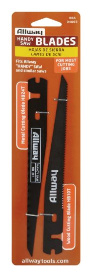 (image for) 7.5 in. L Steel Handy Saw Blade 24 TPI 2 pk