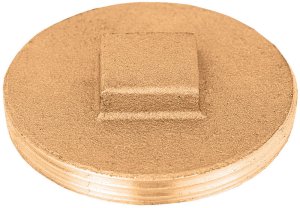 (image for) 4 in. MPT Brass Replacement Plug