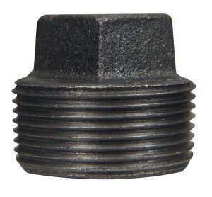 (image for) 1 in. MIP Black Malleable Iron Plug