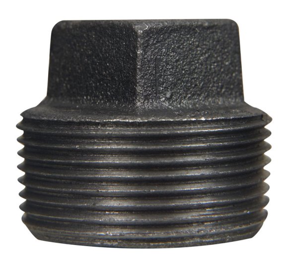 (image for) 1 in. MIP Black Malleable Iron Plug
