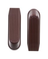 (image for) 6.518 in. H x 4 in. W Rubber Brown Wedge Door Stop Mounts to