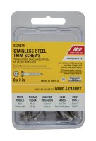 (image for) No. 8 x 3 in. L Star Flat Trim Head Trim Screw 25 pk