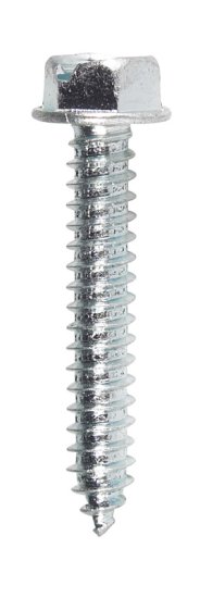 (image for) No. 14 x 1-1/2 in. L Slotted Hex Washer Head Zinc-Plated