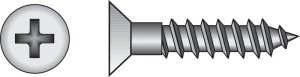 (image for) No. 12 x 2-1/2 in. L Phillips Wood Screws 100 pk