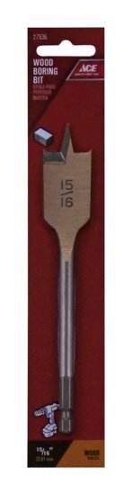 (image for) 15/16 in. x 6 in. L Steel Wood Boring Bit 1 pc.