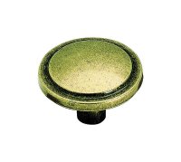(image for) Round Cabinet Knob 1-1/4 in. Dia. 13/16 in. Burn