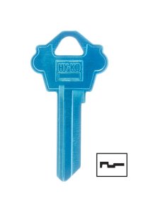 (image for) Home House/Padlock Key Blank WK2 Single sided For Fits Wes