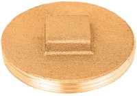 (image for) 3-1/2 in. MPT Brass Replacement Plug
