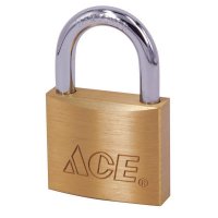 (image for) 1-1/16 in. X 1-1/8 in. X 7/16 in. Brass Keyed Alike Padlock