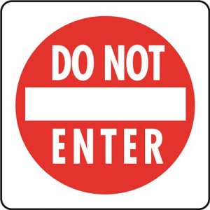 (image for) 12 in. x 12 in. Aluminum Do Not Enter Street Sign