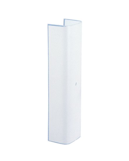 (image for) Rectangle White Glass Fan/Fixture Shade 1 pk