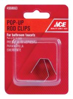 (image for) 1/4 in. Dia. Chrome Stainless Steel Pop-Up Rod Clips
