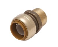 (image for) 1/2 in. Push x 1/2 in. Dia. MPT Brass Connector
