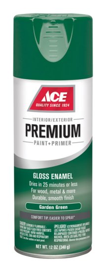 (image for) Premium Gloss Garden Green Enamel Spray Paint 12 oz.