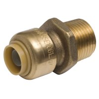 (image for) 3/8 in. Push x 1/2 in. Dia. MPT Brass Connector