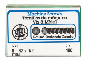 (image for) No. 6-32 x 1/2 in. L Combination Round Head Zinc-Plated