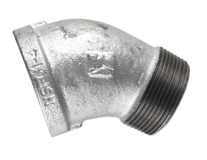 (image for) 1 in. FIP x 1 in. Dia. MIP Galvanized Malleable Iron 45 degr