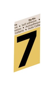 (image for) 1-1/2 in. Black Aluminum Self-Adhesive Number 7 1 pc.