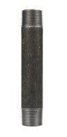 (image for) 1-1/4 in. MPT x 8 in. L Black Steel Nipple