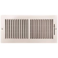 (image for) 14 in. x 6 in. 2-Way Steel Wall/Ceiling Register