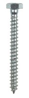 (image for) 1/4 in. x 2-1/2 in. L Hex Zinc-Plated Steel Lag Screw 10