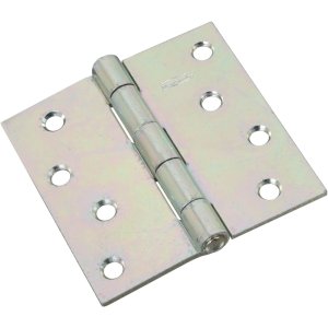 (image for) National Hardware 4 in. L Zinc-Plated Broad Hinge 1 pk