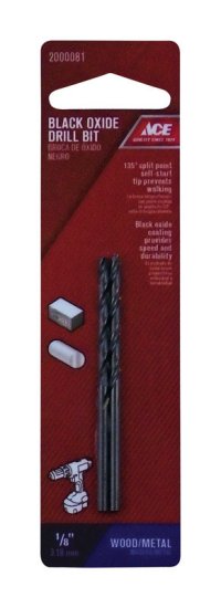 (image for) 1/8 in. x 2-3/4 in. L High Speed Steel Drill Bit Set 2 pc.