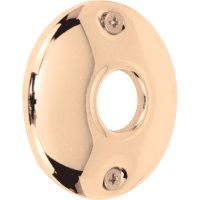 (image for) Brass Plated Steel Door Knob Rosettes 2 pk