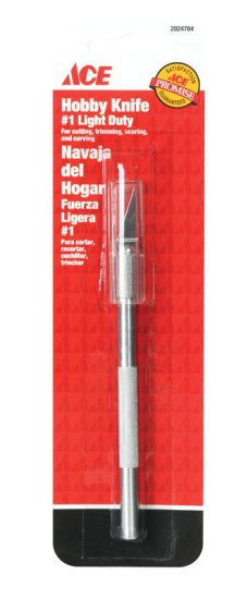 (image for) Light Duty 4 in. Fixed Blade Hobby Knife Silver 1 pc.