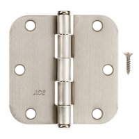 (image for) 3-1/2 in. L Satin Nickel Residential Door Hinge 3 pk