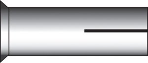 (image for) 1/4 in. Dia. x 1 in. L Steel Round Head Drop-In Anchors