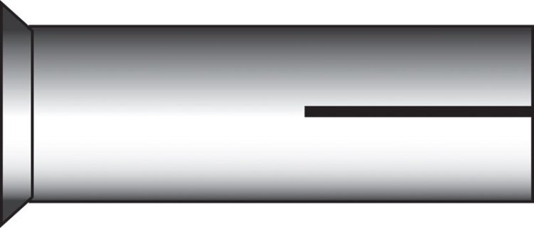 (image for) 1/4 in. Dia. x 1 in. L Steel Round Head Drop-In Anchors