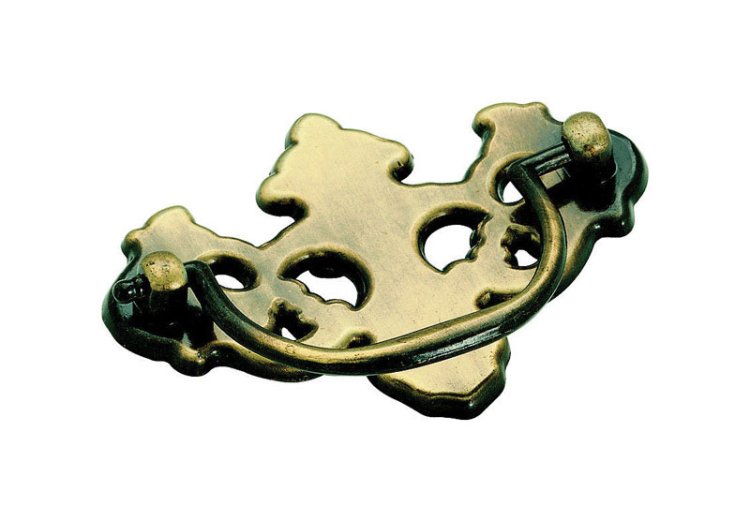 (image for) Drop Cabinet Pull 3 in. Antique Brass 1