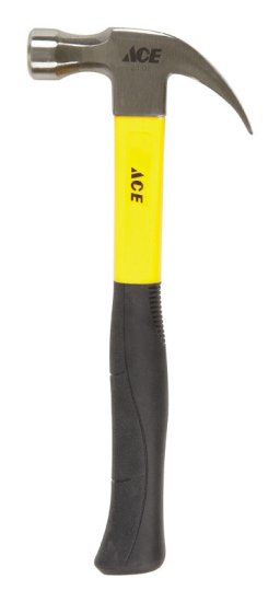 (image for) Ace 20 oz Smooth Face Claw Hammer Fiberglass Handle
