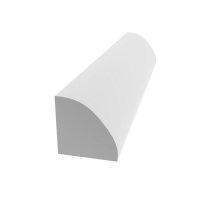 (image for) 1/4 Round PVC 9/16 x 8 ft.