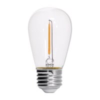 (image for) S14 E26 (Medium) LED Bulb Soft White 11 W 4 pk String Light