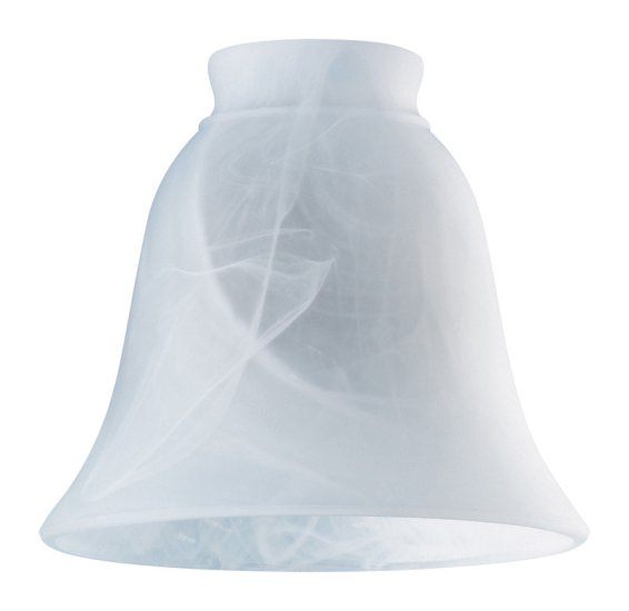 (image for) Bell White Glass Lamp Shade 1 pk For Fans