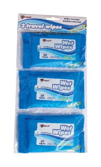 (image for) Max Force Health and Beauty Travel Wipes Plastic