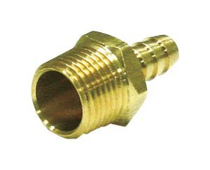 (image for) Brass 5/16 in. Dia. x 3/8 in. Dia. Adapter Yellow 1 pk