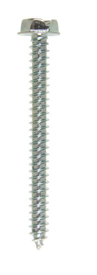 (image for) No. 10 x 2 in. L Slotted Hex Washer Head Zinc-Plated Ste