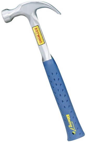 (image for) 16 oz. Smooth Face Curve Claw Hammer Steel Handle