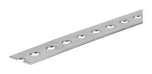 (image for) SteelWorks 0.074 in. x 1.38 in. W x 72 in. L Steel Slotted Flat