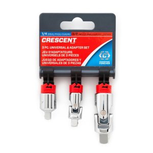 (image for) Crescent 1/4 and 3/8 in. drive Socket Accessory Set 3 pc