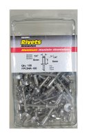(image for) 1/4 in. Dia. x 1/4 in. Aluminum Rivets Silver 100 pk