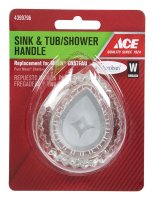 (image for) Moen Tear Drop Clear Acrylic Sink and Tub/Shower Handle