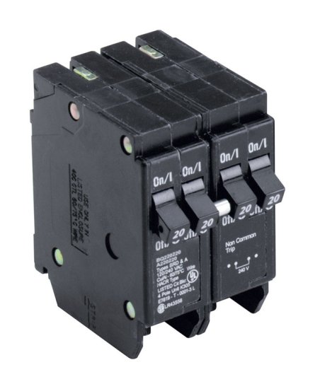 (image for) 20/20 amps Plug In 4-Pole Circuit Breaker Eaton Cutler-Hammer