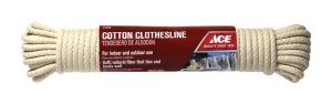 (image for) 50 ft. L White Cotton Clothesline