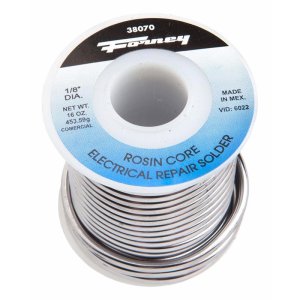 (image for) Forney 16 oz Rosin Core Solder Wire 1/8 in. D Lead/Tin/Antimony 