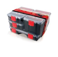 (image for) 3 in. H Storage Organizer Set Plastic Black