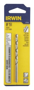 (image for) #18 x 3-1/4 in. L High Speed Steel Wire Gauge Bit 1 pc.